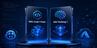 Microsoft Build 2026 keynote stage with MAI model logos displayed on large screens